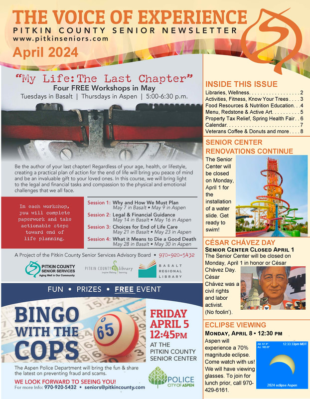 Front page of the March newsletter