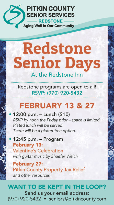 Redstone Senior Days for February 2024